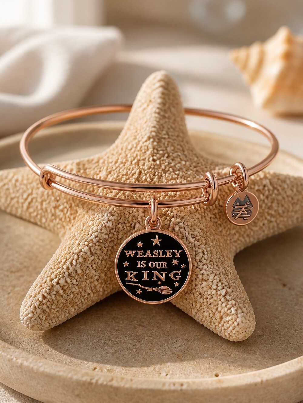 Alex and Ani Harry Potter Gold Expandable Charm Bracelet - Picture 1 of 3